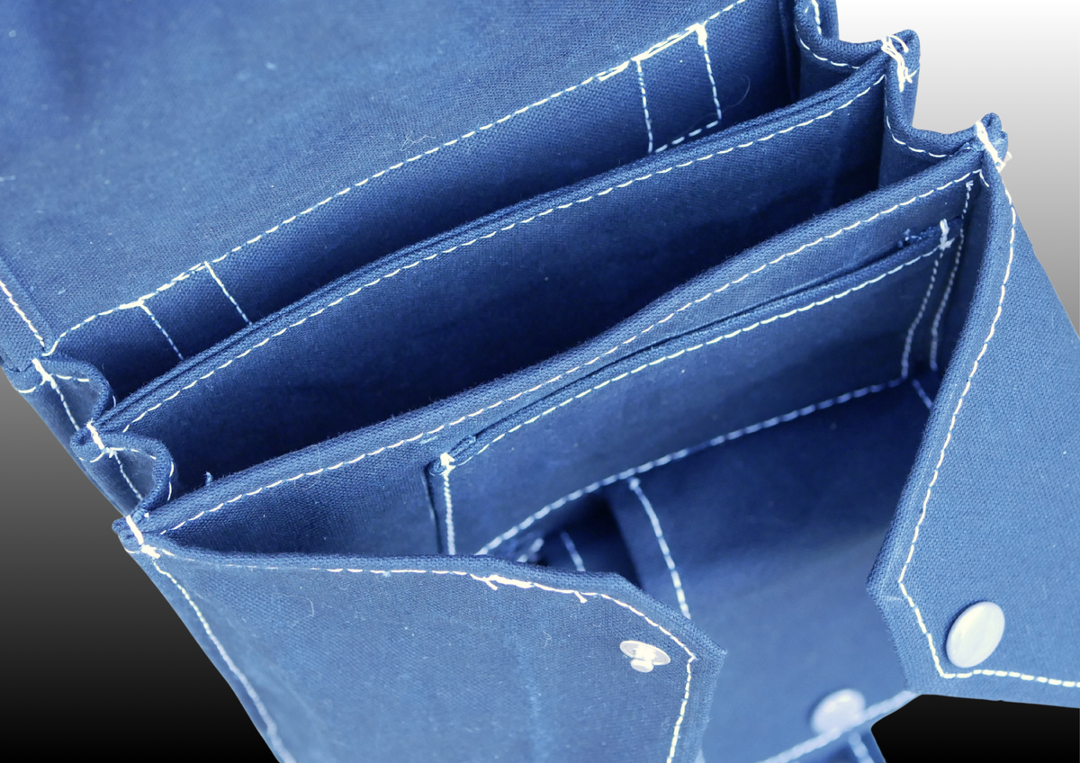 Blue canvas Mapcase
